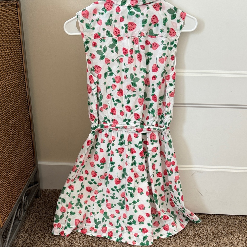 J. Crew Girls Strawberry Print Dress - Picture 4 of 5